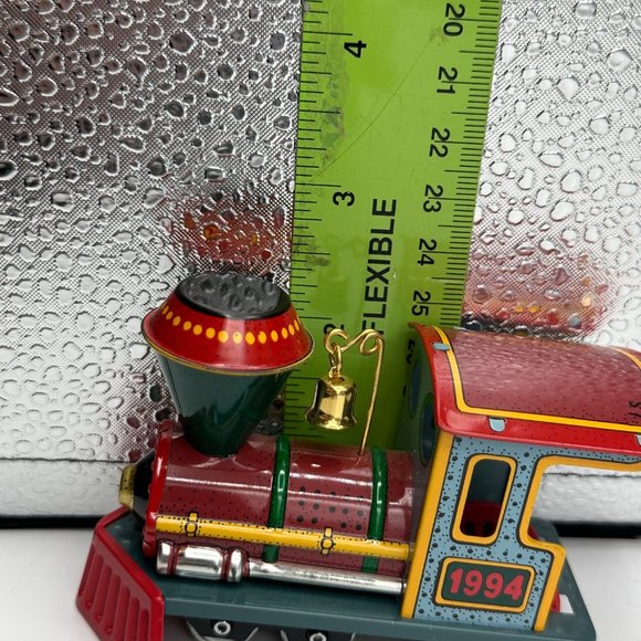 Hallmark Keepsake Ornament Tin Yuletide Locomotive Collectors Series Train 1994 - Picture 4 of 4